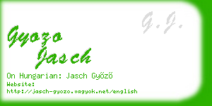 gyozo jasch business card